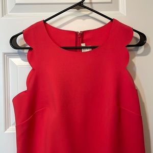 Jcrew Pink Scalloped dress